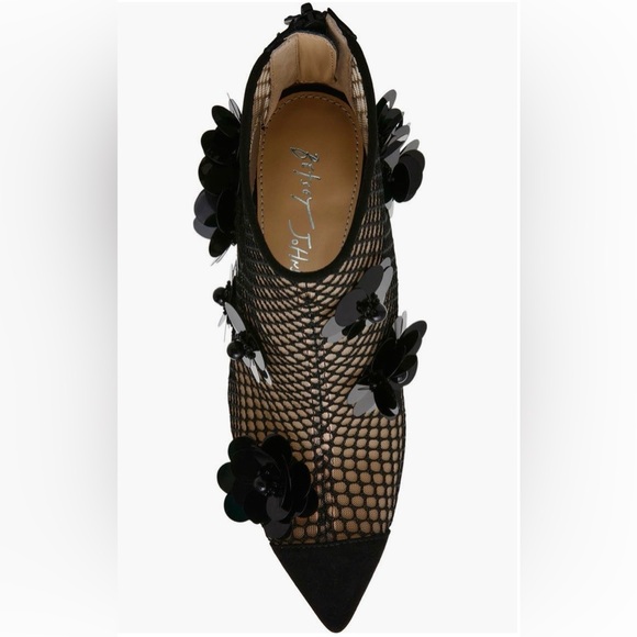 👄 NWT 👄 Betsey Johnson, Navey Embellished Dress Booties, Black, Size 9.5 - Picture 4 of 16